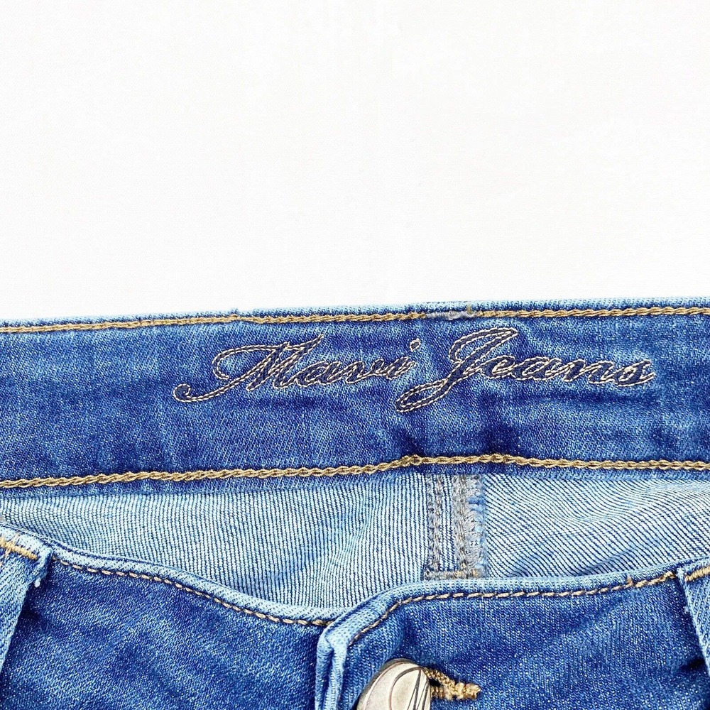 Mavi Jeans Kerry Mid Rise Straight-Leg Jeans Indigo Medium Wash Womens 28/32 - Picture 8 of 12